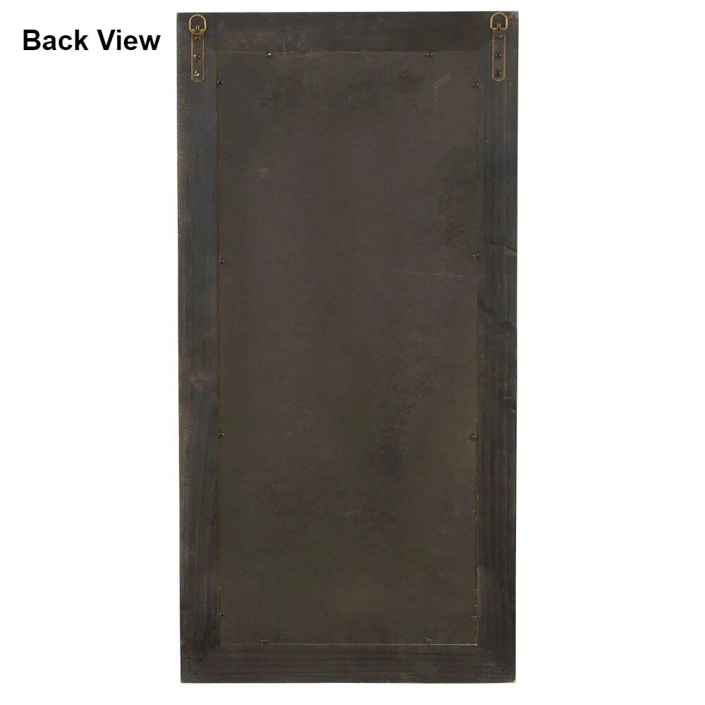 Rustic Distressed Taupe Wall Mirror - Farmhouse Inspired Home Decor